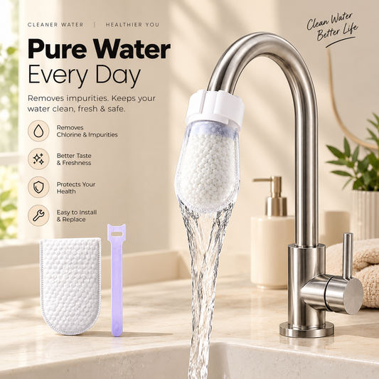 20PCS Sink Faucet Water Filter Cotton Pads with Cable Tie